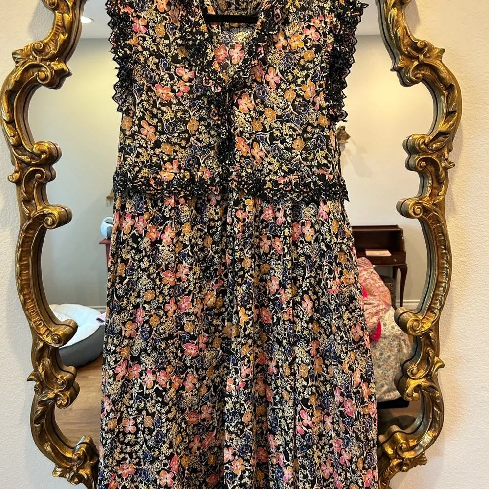 NWOT Free People Milania Floral Maxi Dress size S - Picture 6 of 9